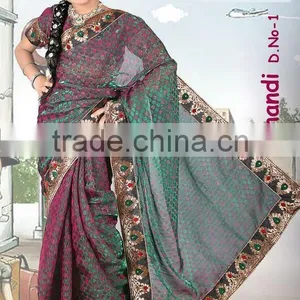 Silk Designer Kids Sarees thumbnail-1