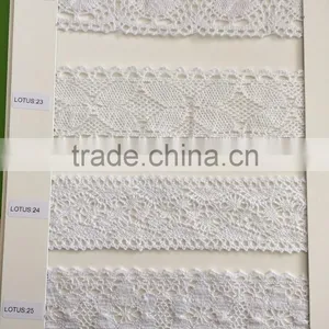 Border Lace, White Floral Bridal Lace Trim thumbnail-2