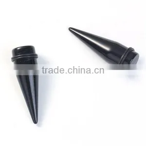 18mm Acrylic Ear Stretcher Expander Tapers Black Ear Expander Ear Tapers thumbnail-3
