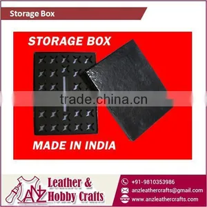 Premium Quality Leather Stamp Storage Box at Sale Price thumbnail-1