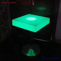 Led Square Glowing Liquid Bar Table thumbnail-1