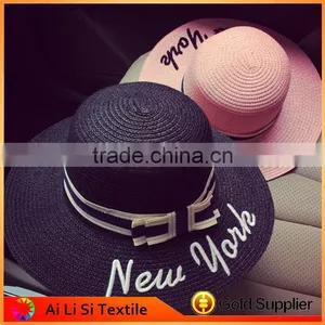 Hot Sale New Style High Quality Wholesale Custom Fashion Woman Panama Straw Hat thumbnail-1