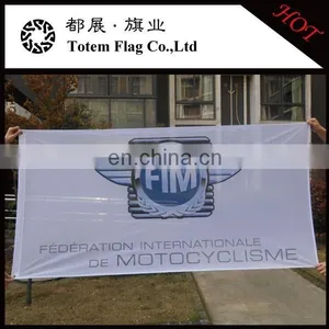 Outdoor Advertisement Fabric Banner / Full Color CMYK Print Banner Flag thumbnail-1