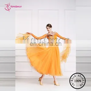 2016 Long Sleeves Beautiful Ballroom Dance Dress B-14764 thumbnail-5