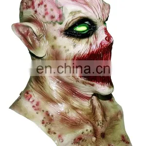 Hot-selling Awesome Halloween Devil Ghost Latex Scary Mask Made For Horror Props Rubber Demon Mask thumbnail-1
