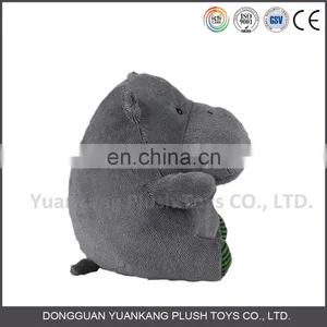 New Design Hot Sale Custom Animal Plush Hippopotamus Toy for Kids thumbnail-3