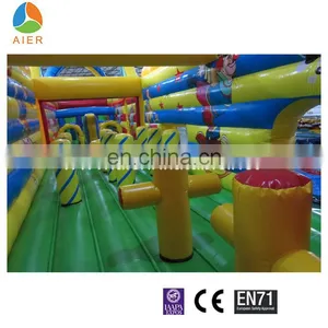 Clown Obstacle Course Equipment Inflatable Obstacle Combo Course for Playground thumbnail-6