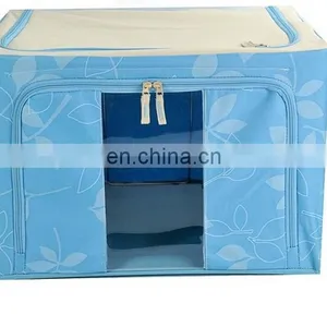 Foldable Oxford Fabric 600D Waterproof Sundries Organizer Double Zipper Visual Storage Box Plus Size thumbnail-5