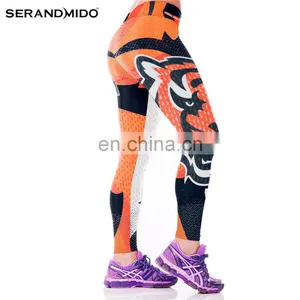 Wholesale Print High Waist Custom Womens Yoga Pants thumbnail-2