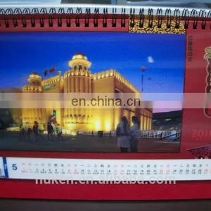 Custom Cheap 2018 Design 3D Lenticular Desk Table Wall Perpetual Advent Calendar Printing thumbnail-5