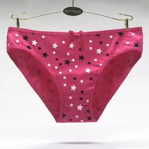 Yun Meng Ni Sexy Underwear Pretty Five Star Printed Panties Cotton Women's Sexy Briefs thumbnail-4