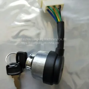 186f Generator Parts Electric Ignition Door Lock Switch With Key/ Lock&key(6 Wires) thumbnail-1