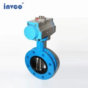 INVCO Pneumatic Butterfly Valve,U Type Butterfly Valve thumbnail-3