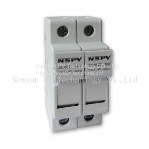 Solar PV 1000VDC and 1500VDC DIN Fuse Holder 10*38 and 10*85mm thumbnail-2