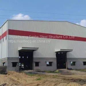 PEB Steel Structure Construction Structure Workshop Warehouse Building thumbnail-1