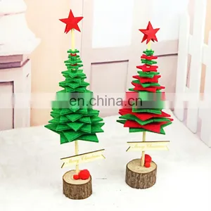DIY Felt Christmas Tree With Hanging Ornaments, Xmas Gifts for Kids Christmas Decorations thumbnail-1