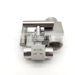 304 Stainless Steel Inner Needle Valve G1/4 One-handle Handle Flow Needle Valve thumbnail-4