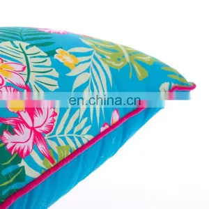 Decorative Throw Pillow Covers Square Outdoor Couch Personalized Printed Pillow Cushion With Piping Edge thumbnail-5
