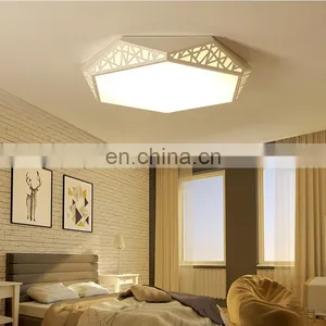 Fashion Personality Round LED Ceiling Lamp Living Room Simple Warm Romantic Art Lights thumbnail-4