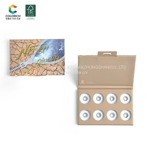 Wholesale Christmas Makeup Packaging Empty Gift Box Set 6 Pan Custom Eyeshadow Palette Private Label thumbnail-2