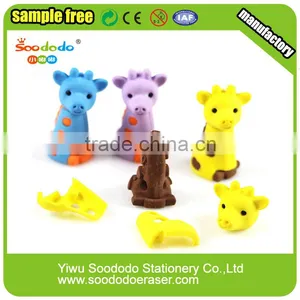 2015 New Arrival Wenzhou Soft Natural Recycled Cool Rubber Eraser thumbnail-1