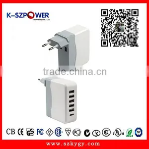2016 G-series34W K- 055800 5V 5.,8A 5 Port Folding Plug Usb Adapter for 3ds thumbnail-1
