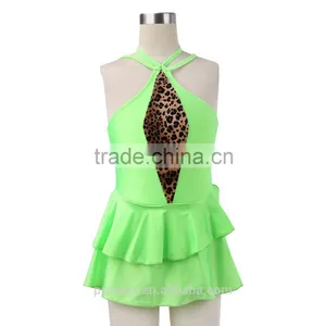 Shiny Lycra Ballroom Dresses for Children thumbnail-3