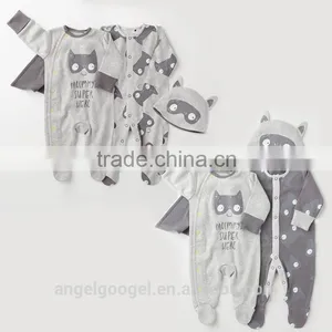 Plain White Baby Rompers Animal and Fruit Print AG-LA0027 thumbnail-6