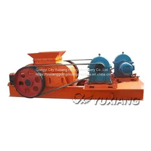 Small Stone 2PG750*500 Double Roller Crusher for Gold Ore thumbnail-1