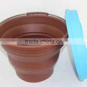 Hot Selling Silicone Portable Folding Water Bucket thumbnail-6