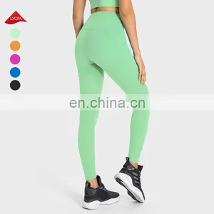 Custom Workout Sport Side Pockets Breathable Leggings Fitness Butt Lifting Sports Sexy Gym High Waist Yoga Leggings For Women thumbnail-4
