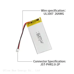 LiFePO4 Battery Pack UFX 303060 380mAh 3.2V LiFePo4 Battery thumbnail-4