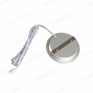Linkable Under Cabinet LED Lighting Hard Wire 12V Slim Aluminum Dimmable Puck Lights With Wireless Controller for Ambiance Lighting(6 Lights, Daylight White, NO Wall Plug) thumbnail-2