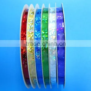 5mm*4m*6 Rolls Metallic Ribbon on White Plastic Stoll for Christmas Decorative Gift Wrapping thumbnail-2