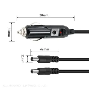 High Quality Cigarette Lighter Plug to DC Plug Power Cable 12V 24V Cigarette Lighter Adapter Charge Cable thumbnail-1