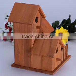 New Unfinished Handmade Christmas Wooden Bird Houses Wholesale thumbnail-2