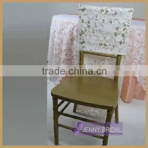 C326D Good Quantity Weeding White Lace Chair Cover Wholesale thumbnail-2