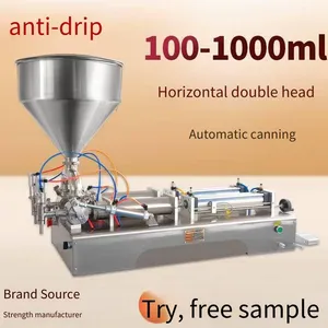 Universal Stainless Steel Double-head Filling Machine for Laundry Detergent, Shampoo, and Hair Conditioner, Quantitative Filling Equipment, Customization Supported thumbnail-1