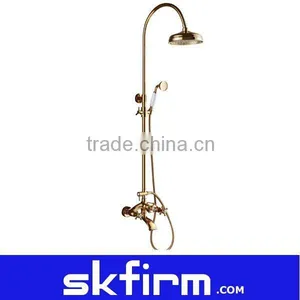 Long Floor Standing Golden Shower Set thumbnail-1
