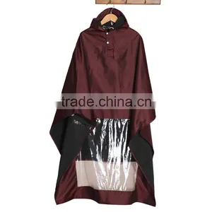 Motorcycle Waterproof Long Funky Pvc Plastic Vinyl Raincoat thumbnail-1
