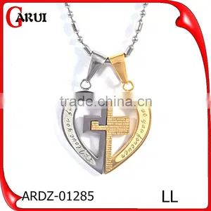 Charms Heart Pendant Wholesale Couples Stainless Steel Pendant thumbnail-1