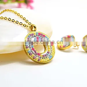 Jewelry Trends 2016 Wedding Favors Gifts Colorful Bead Fashion Heavy Jewelry Set thumbnail-4