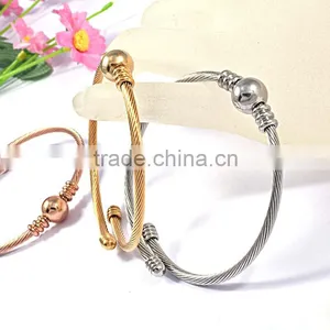 2016 Jewelry Stainless Steel Bangle Rose Gold Plated Bracelet thumbnail-6