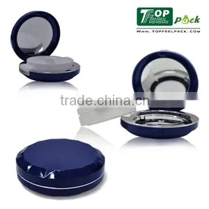 Unique Round Compact Powder BB Air Cushion Cream Case With Mirror Container thumbnail-1