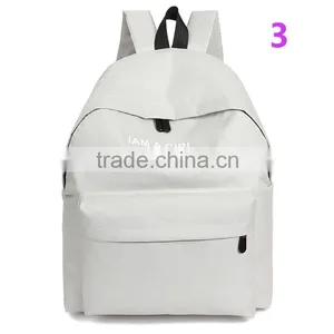 Unisex Boys Girls Canvas Backpack 2016 Fashion Rucksack School Shoulder Bag thumbnail-4