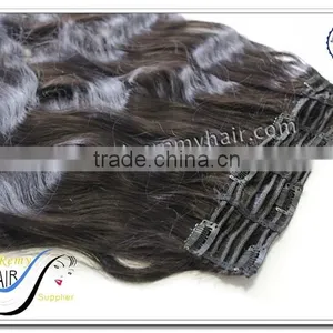 Wholesale High Quality Clip in Human Hair Topper Remy 100% Human Hair Best Selling thumbnail-5