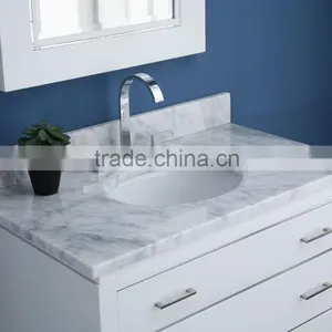 Italy White Cararra Vanity Tops thumbnail-2