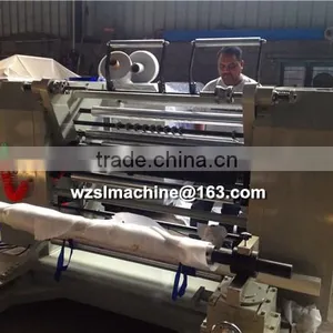 Full Automatic Coreless Pre Stretch Film SlittingRewinder Machine thumbnail-1