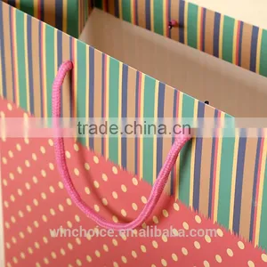 Ivory Board /art Paper Bag ,shopping Promotion Bag , Customized Printing, Nylon Rope Handle thumbnail-2
