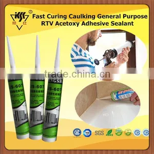 Fast Curing Caulking General Purpose RTV Acetoxy Adhesive Sealant thumbnail-1